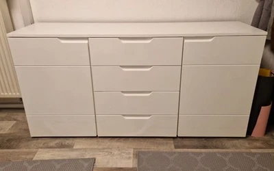 Sideboard - weiß Hochglanz - 160 x 82 x 40 cm  - Bild 1 von 4