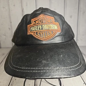 Vintage Harley Davidson Leder Mütze Cap American Legend Sturgis - Bild 1 von 12