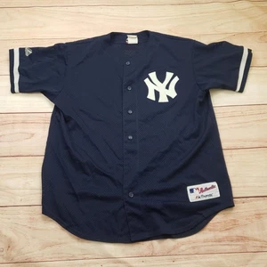 New York Yankees Trikot Herren Large blau MLB Baseball Mesh Majestic USA Authentic - Bild 1 von 11