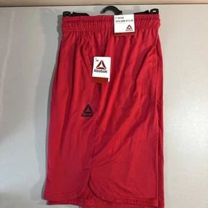Reebok Sportshorts Herren Größe XLarge Basketball schmale Passform 9 Schrittlänge weich rot - Bild 1 von 12