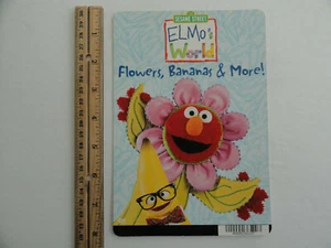 ELMO'S WORLD FLOWERS, BANANAS & MORE! - BLOCKBUSTER VIDEO BACKER CARD 5"X8" - Picture 1 of 3