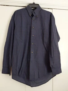 VAN HEUSEN Wrinkle Free Men's Shirt Size S 14-14.5 Blue Stripe w/Pocket - Picture 1 of 7