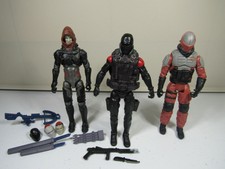 GI JOE ---  25th COBRA  ZARTAN, SWAMP-VIPER, EELS  w/ acc's  --- GIJOE