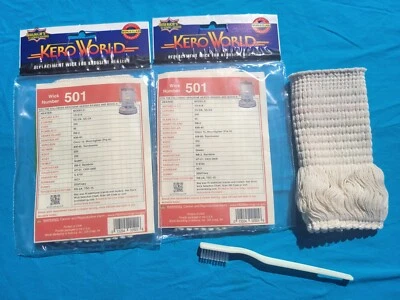 WORLD MARKETING OF AMERICA TWO KEROSUN MOONLIGHTER & OMNI 15 KEROSENE HEATER (2) WICKS, *WICK BRUSH & GUIDE