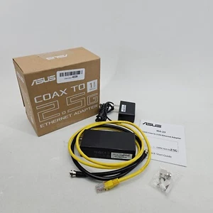 ASUS 2,5Gbps Ethernet über Koax Adapter (MA-25 1er Pack), MoCA 2,5, MPS Security - Bild 1 von 15