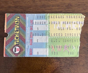 Mohamad Ali VS Holmes Ticket Stub Caesars Boardwalk - Picture 1 of 5