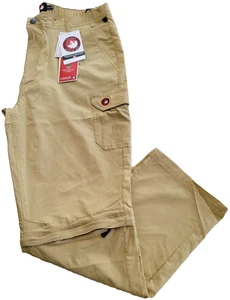 Canada Weather Gear Men's Bengaline Zip Off Pant XXL Long Short Pants Cargo New - Picture 1 of 7