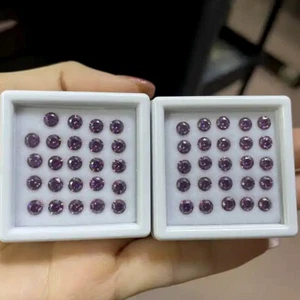 Round Cut Moissanite Purple Color Loose Stone Gemstone VVS1 With GRA Jewelry DIY - Picture 1 of 12