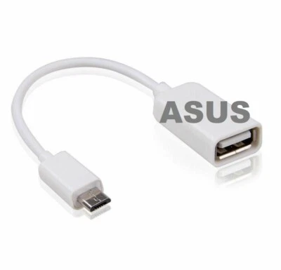 ASUS Cavo Adattatore OTG Micro USB Maschio a USB Femmina Tablet Smartphone Host - Image 1 of 4