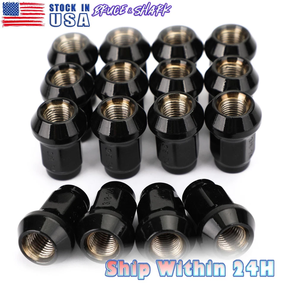 16pc 3/8""-24 Tapered Lug Nuts For Polaris Ranger RZR 570 800 XP900 Sportsman UN - Image 1 of 4