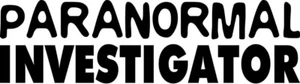Paranormal Investigator Text Plain Vinyl Decal Sticker Ghost Choose Size & Color - Picture 1 of 2