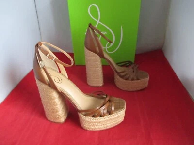 Sam Edelman Women's Kade Platform Sandal $170 - US Size 9 - Cognac - 1093 - Image 1 of 4