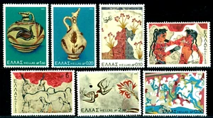 1973 Archäologie, Keramik, Vögel, Schwalbe, Antilope, Thera, Wandbild, Griechenland, 112, MNH - Bild 1 von 1