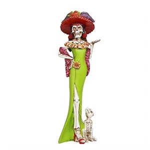 Day of The Dead Beautiful Senorita Resin Skeleton Figurine 12.75 Inch - Picture 1 of 2