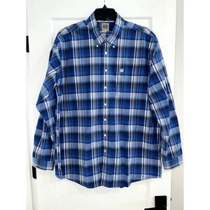 Cinch Western Shirt Men’s XL Blue Plaid Button Down Long Sleeve - Picture 1 of 9