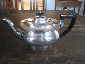 prächtige Art Deco Teekanne Silberkanne 1,3 L silver plated England um 1920 - Bild 1 von 4