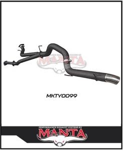 MANTA 3" TWIN INTO 4" DPF BACK EXHAUST FITS TOYOTA LANDCRUISER VDJ200R 2015-2021 - Picture 1 of 6