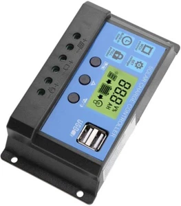 10A 20A 30A 40A50A 60A PV Solar Charge Controller USB With LCD Display Regulator - Picture 1 of 8