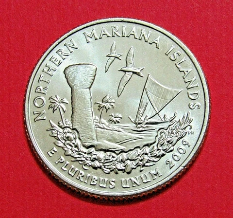 2009-D 25C Northern Mariana Islands US Territory Quarter -Uncirculated Mint Roll Cover