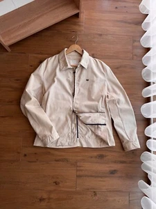 VTG Thomas Burberry Small Logo Beige Harrington Jacket - Picture 1 of 20