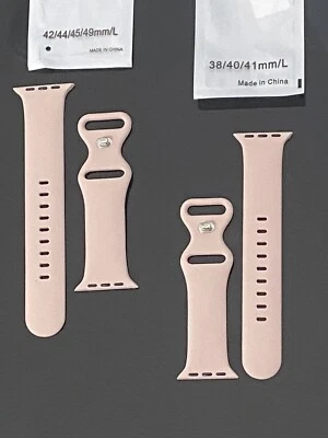 For Apple Watch SILICONE/ METAL Band Strap 1/2/3/4/5/6/7/SE 38/40/41/42/44/45mm - Image 1 of 4