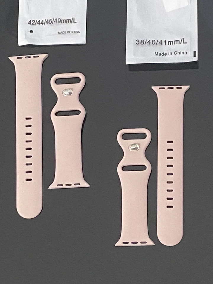 For Apple Watch SILICONE/ METAL Band Strap 1/2/3/4/5/6/7/SE 38/40/41/42/44/45mm - Image 1 of 4