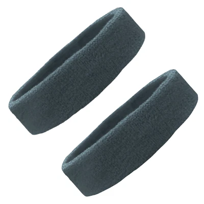 Спортивная повязка на голову для мужчин женщин детей Dri Fit черная (упаковка из 2) - Изображение 1 из 4