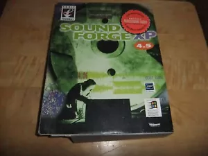VINTAGE Sonic Foundry Sound Forge 4.5 XP BIG BOX SEALED DISC OPEN BOX W/CUT UPC - Picture 1 of 7