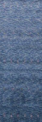 Eye-Catching Tribal Indian Gabbeh Wool 10' Rug Runner for Hallway 3x10 ft - Image 1 of 4