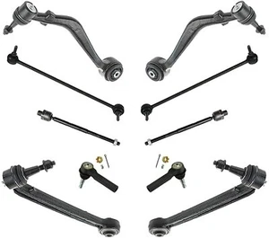Brazos de control inferiores delanteros de 10 piezas + barras estabilizadoras de amarre para Chevy Camaro 2010-2015 - Imagen 1 de 1