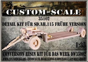 CS 35102 Detail Kit für Sd.Ah.115 Frühe Version für DW35002 Customscale 1:35 - Picture 1 of 6