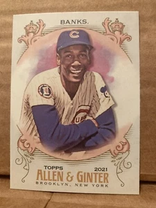 Ernie Banks 2021 Topps Allen and Ginter #33  Chicago Cubs  Hall of Fame⚾️ - Picture 1 of 2