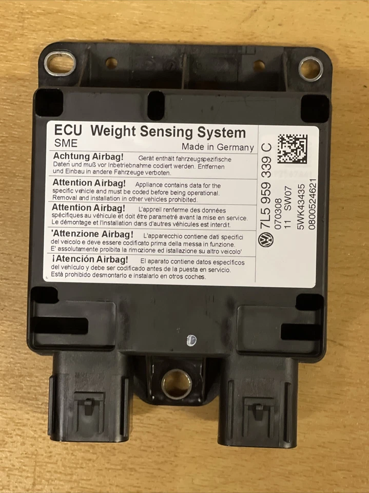 Módulo sensor peso ocupante asiento delantero derecho Porsche Cayenne 957 2008-2010 OEM Foto 1 de 1