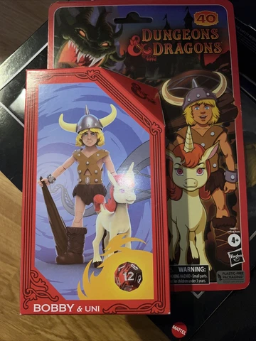 Dungeons & Dragons 80's Cartoon Animated Bobby & Uni D12 D&D Action Figure F3 Cover