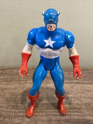Vintage Marvel Secret Wars Figure Captain America 1984 Figure Only Mattel - Image 1 of 4