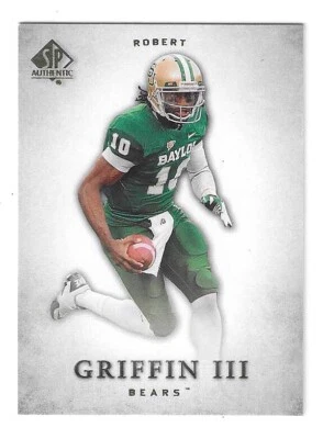 2012 SP AUTHENTIC FOOTBALL ROBERT GRIFFIN III #10 BAYLOR BEARS - Image 1 of 2