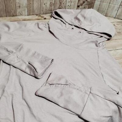 Athleta Uptempo Hoodie Sweatshirt Long Sleeve Light Heathered Pink Womens S - Image 1 of 4