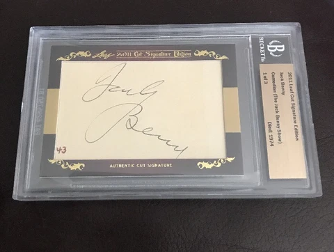 2011 LEAF CUT SIGNATURE EDITION JACK BENNY AUTO AUTOGRAPH 1/3 RARE Cover