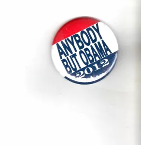 POLITICS PIN (2012) "ANYBODY BUT OBAMA - Picture 1 of 1