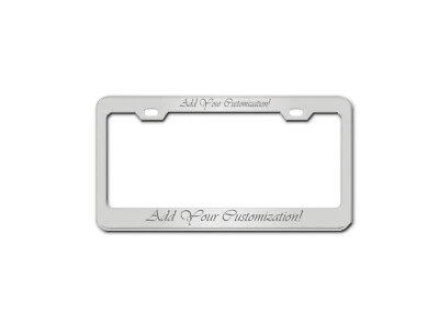 LASER ENGRAVED License Plate Frame Custom Made Personalized Heavy Duty - Image 1 of 4
