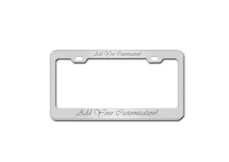 LASER ENGRAVED License Plate Frame Custom Made Personalized Heavy Duty - Image 1 of 4