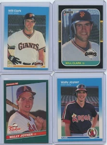 1980's 4 Card Lot With Will Clark (x2), Wally Joyner (x2) - Picture 1 of 2