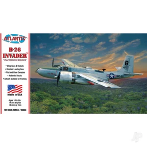 Atlantis Models B-26 Invader Bomber Plastic Kit - Picture 1 of 1