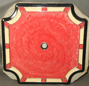VINTAGE Ramar IND Plastic Clock Face Varying Shades of Pink Fuchsia 6" x 6" - Picture 1 of 1