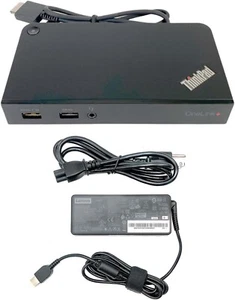 Lenovo ThinkPad OneLink+ Plus Dock DU9047S1 Black 03X6296 SD20H13054 US SELLER - Picture 1 of 4