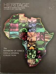 HERITAGE RAINBOW OF AFRICA Gem & Mineral Collection Auction Catalog 2015 - Foto 1 di 1