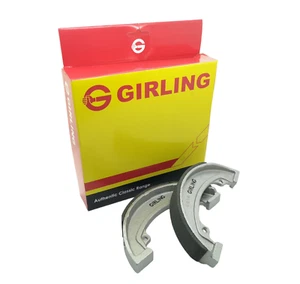 Girling Rear Brake Shoes BSA B25 B50 A65 A75 Triumph T120 TR6 T140 TR7 T150 - Picture 1 of 6