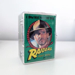 Juego completo de 88 cartas coleccionables Indiana Jones Raiders of the Lost Ark Topps - Imagen 1 de 2