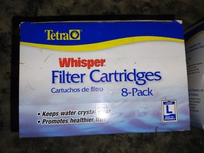 TETRA WHISPER DISPOSABLE FILTER CARTRIDGES UNASSEMBLED LARGE 7 PACK   - Image 1 of 4