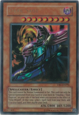 Yu-Gi-Oh! Dark Sage (NM) Ultra Rare DB1-EN096 - Image 1 of 4